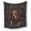 Owl in the Midnight Library Blanket