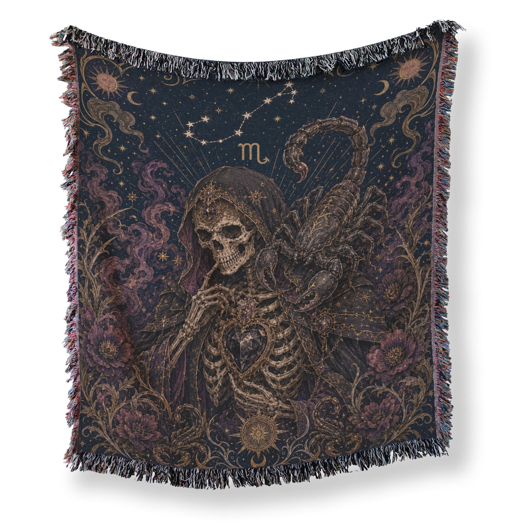 Scorpio Jeweled Scorpion – Gothic Zodiac Blanket
