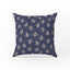 Midnight Bees – Navy Botanical Pillow