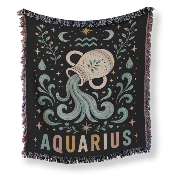 Aquarius Celestial Water Bearer Blanket