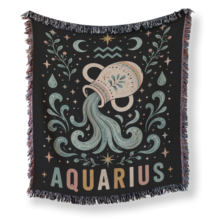 Aquarius Celestial Water Bearer Blanket