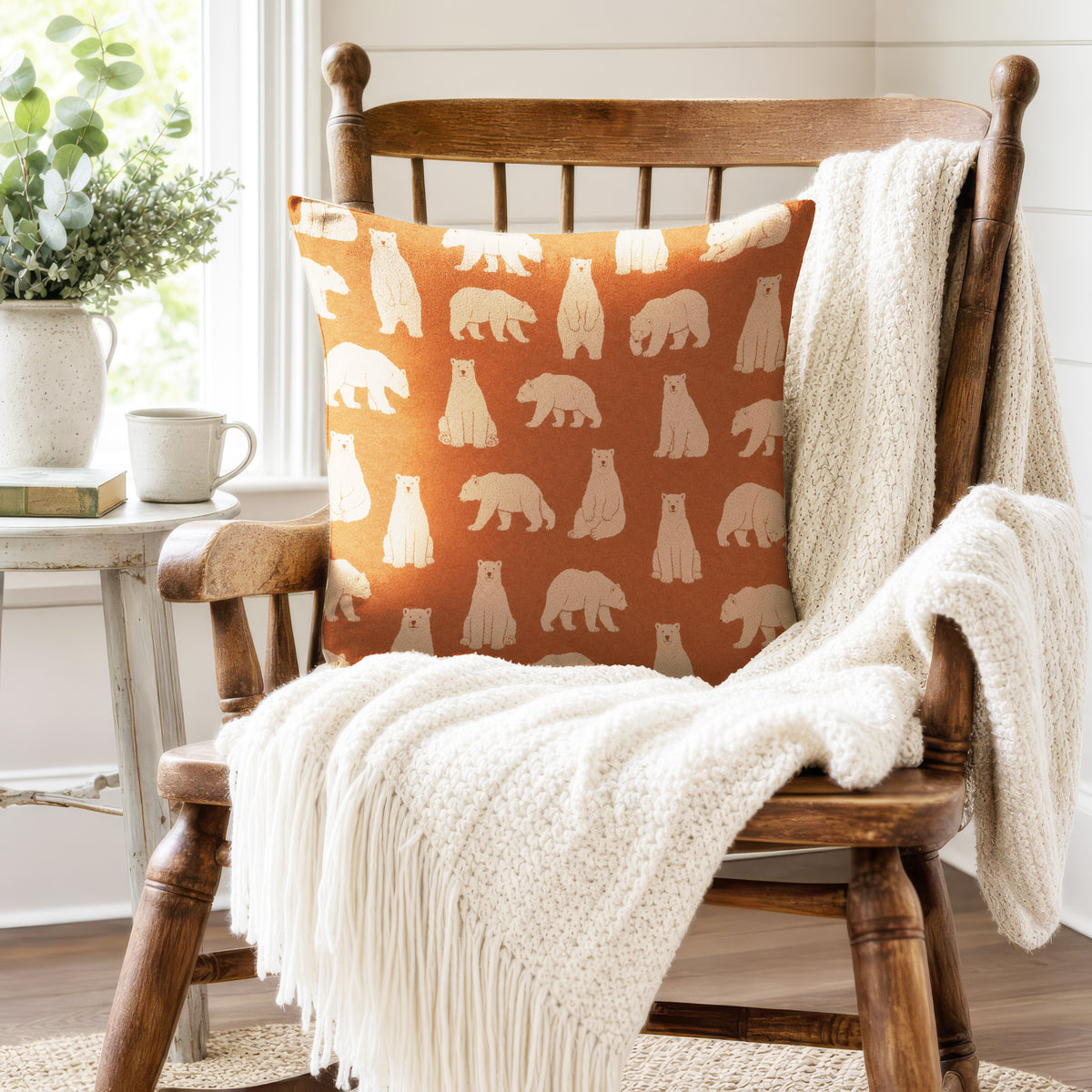 Rustwood Bears – Woodland Bear Pillow