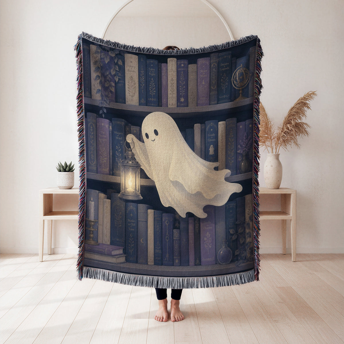 The Lantern Ghost Library Blanket