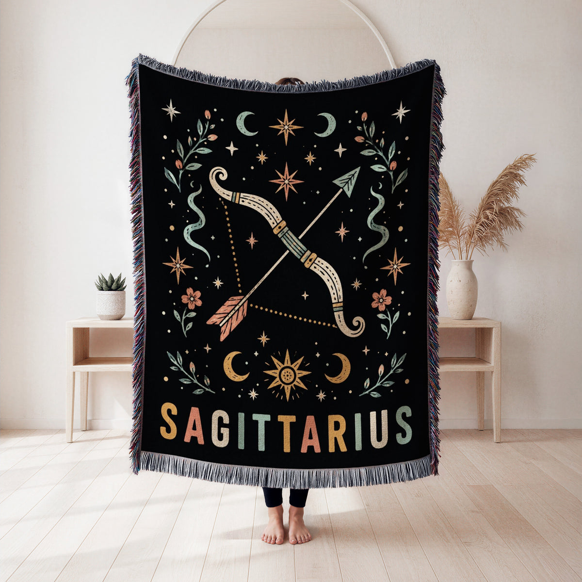 Sagittarius Star Archer Zodiac Blanket