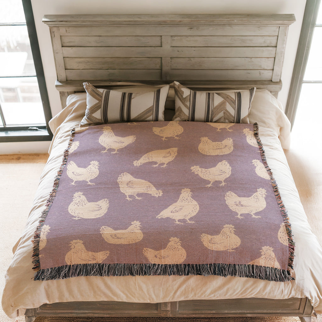 Lavender Hen Blanket