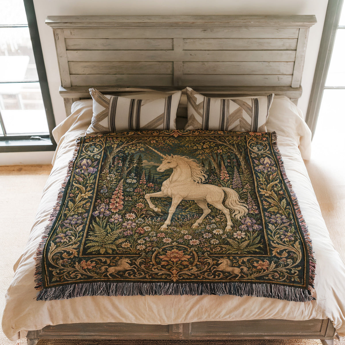 The Wild Iris Unicorn Blanket