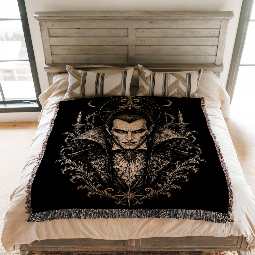 Midnight Vampire Emblem Blanket