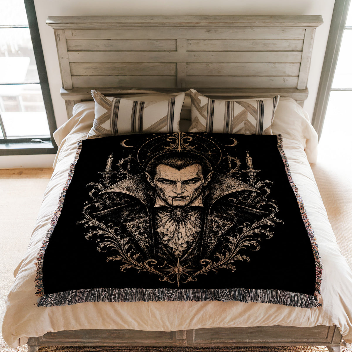 Midnight Vampire Emblem Blanket