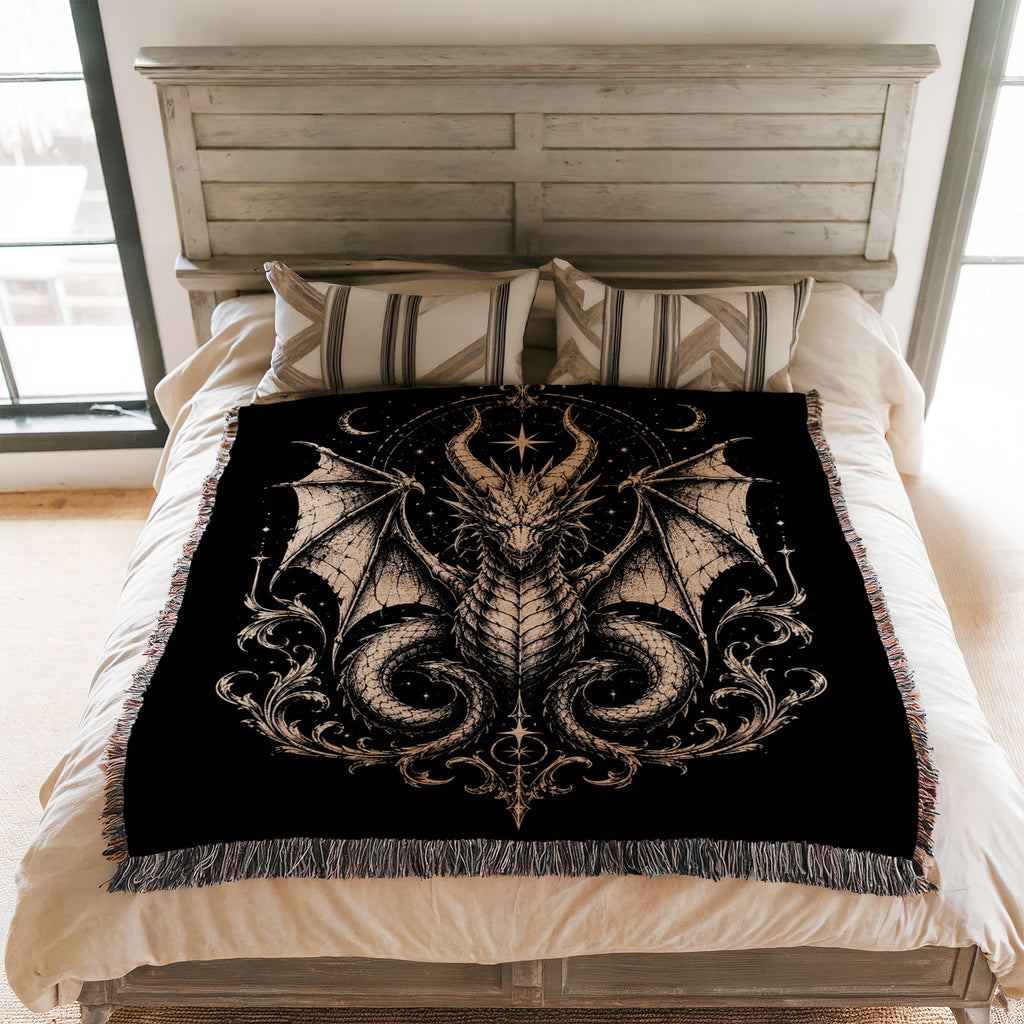Celestial Gothic Dragon Blanket
