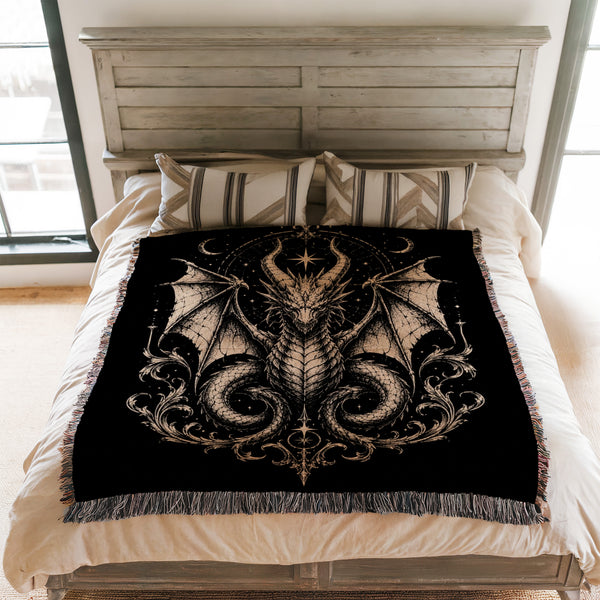 Celestial Gothic Dragon Blanket