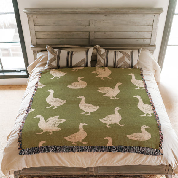 Sage Goose Blanket