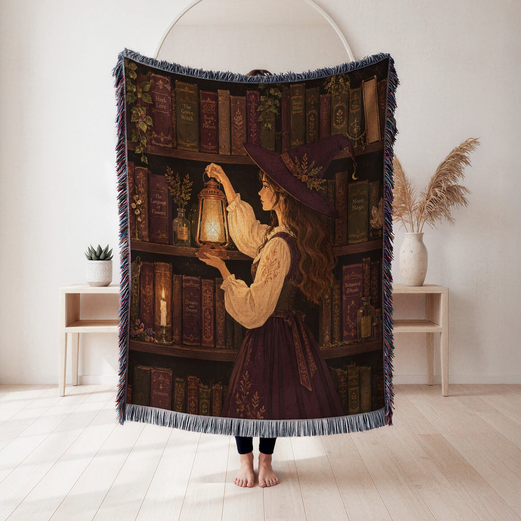 The Witch's Lantern Library Blanket