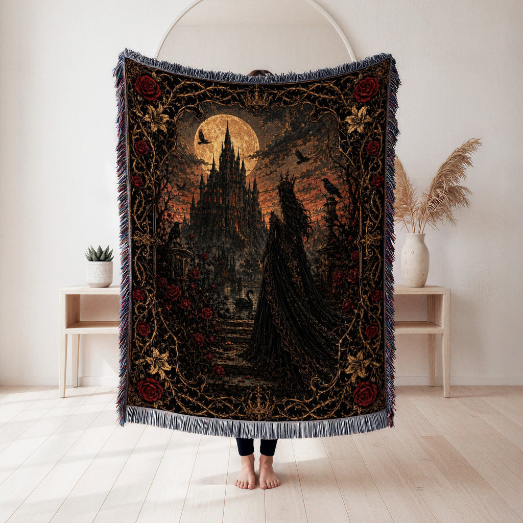 Lady of the Moonlit Castle Blanket