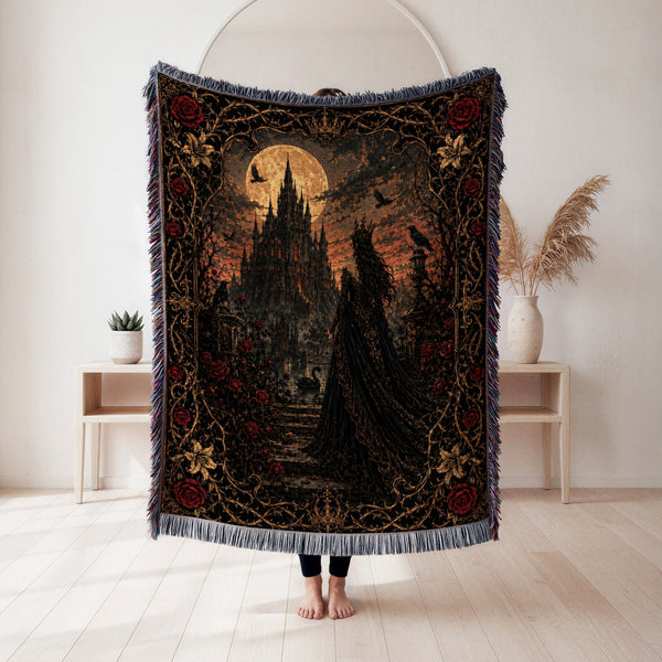 Lady of the Moonlit Castle Blanket