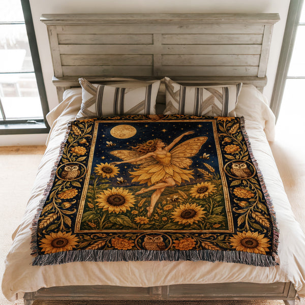 Sunflower Moon Fairy Blanket