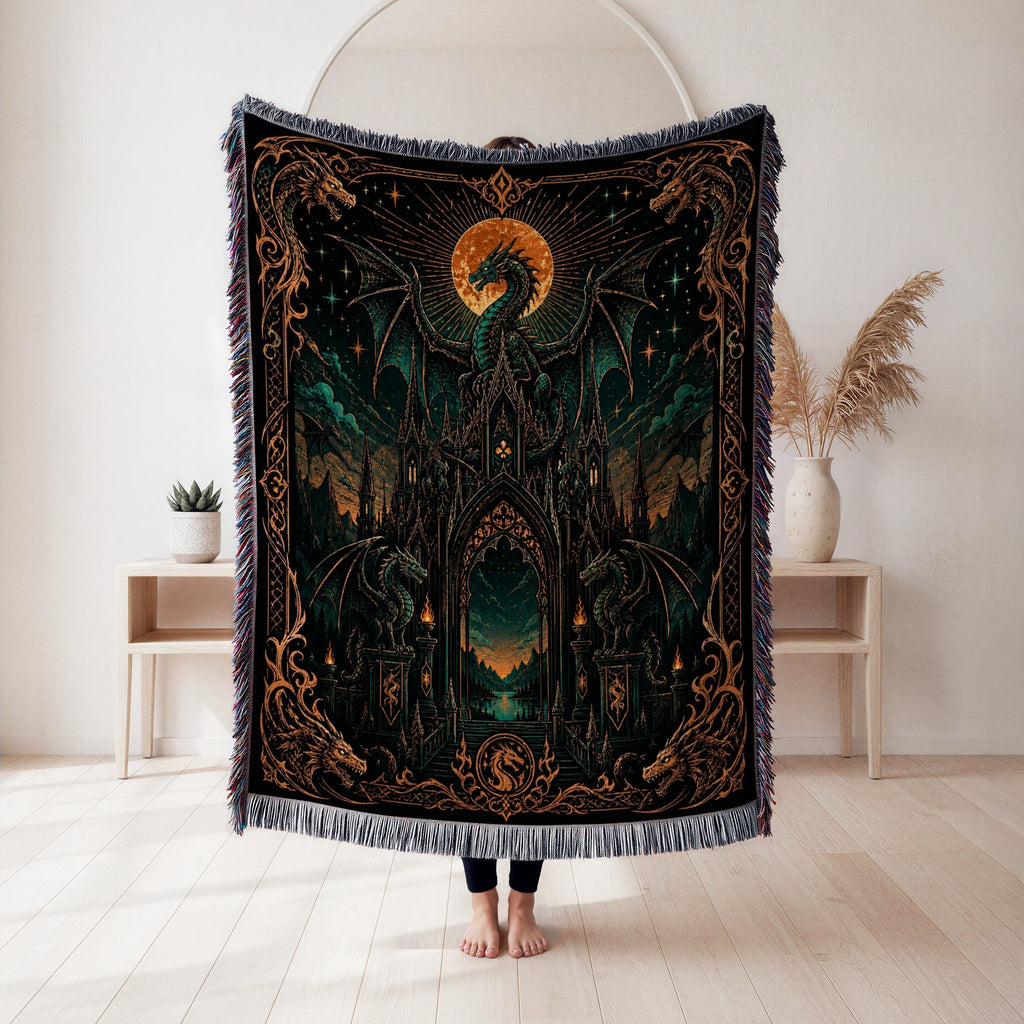 Dragon Gate of the Crimson Moon Blanket