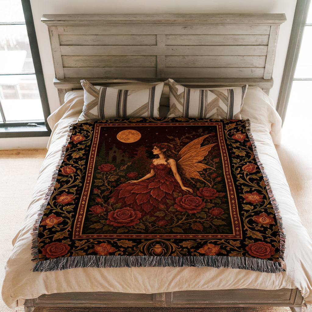 Crimson Rose Fairy Blanket