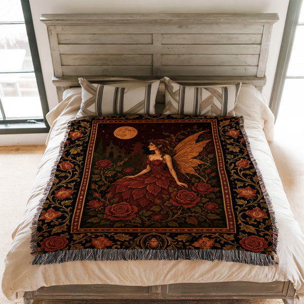 Crimson Rose Fairy Blanket