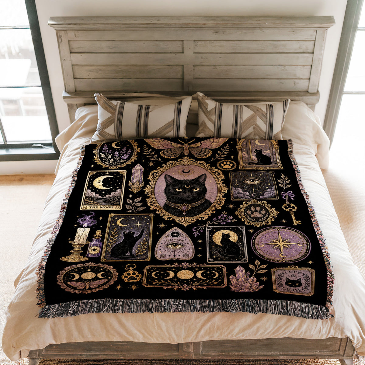 Moonlit Familiar Curiosities Blanket