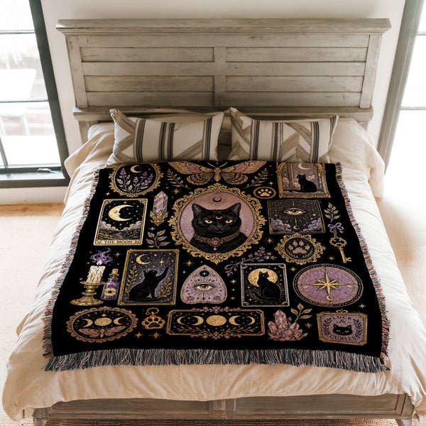 Moonlit Familiar Curiosities Blanket