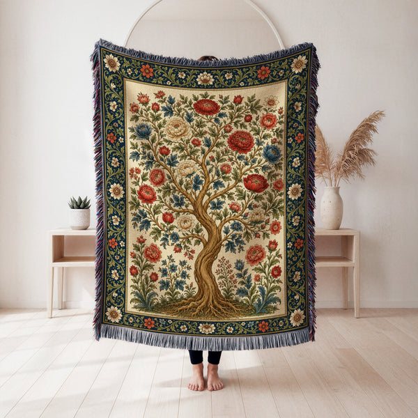 Gilded Blossom Tree Blanket