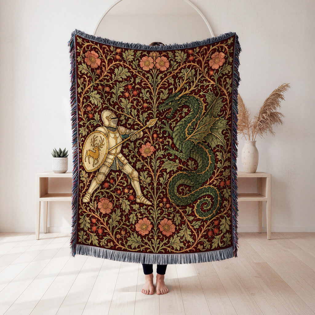 The Rosewood Wyrm Duel Blanket