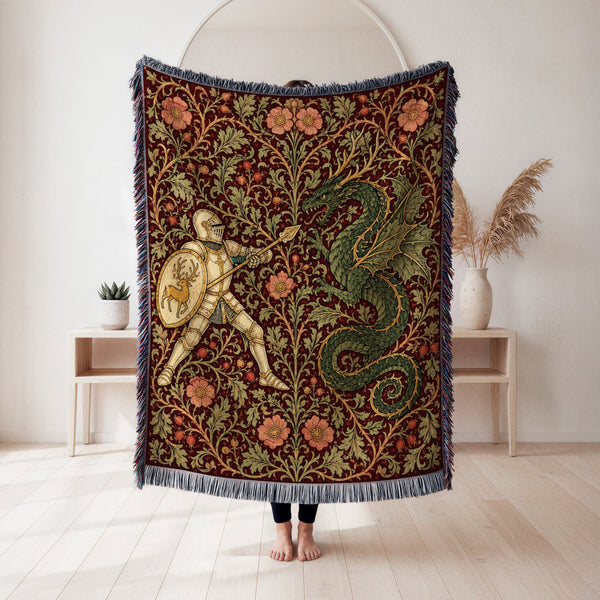 The Rosewood Wyrm Duel Blanket
