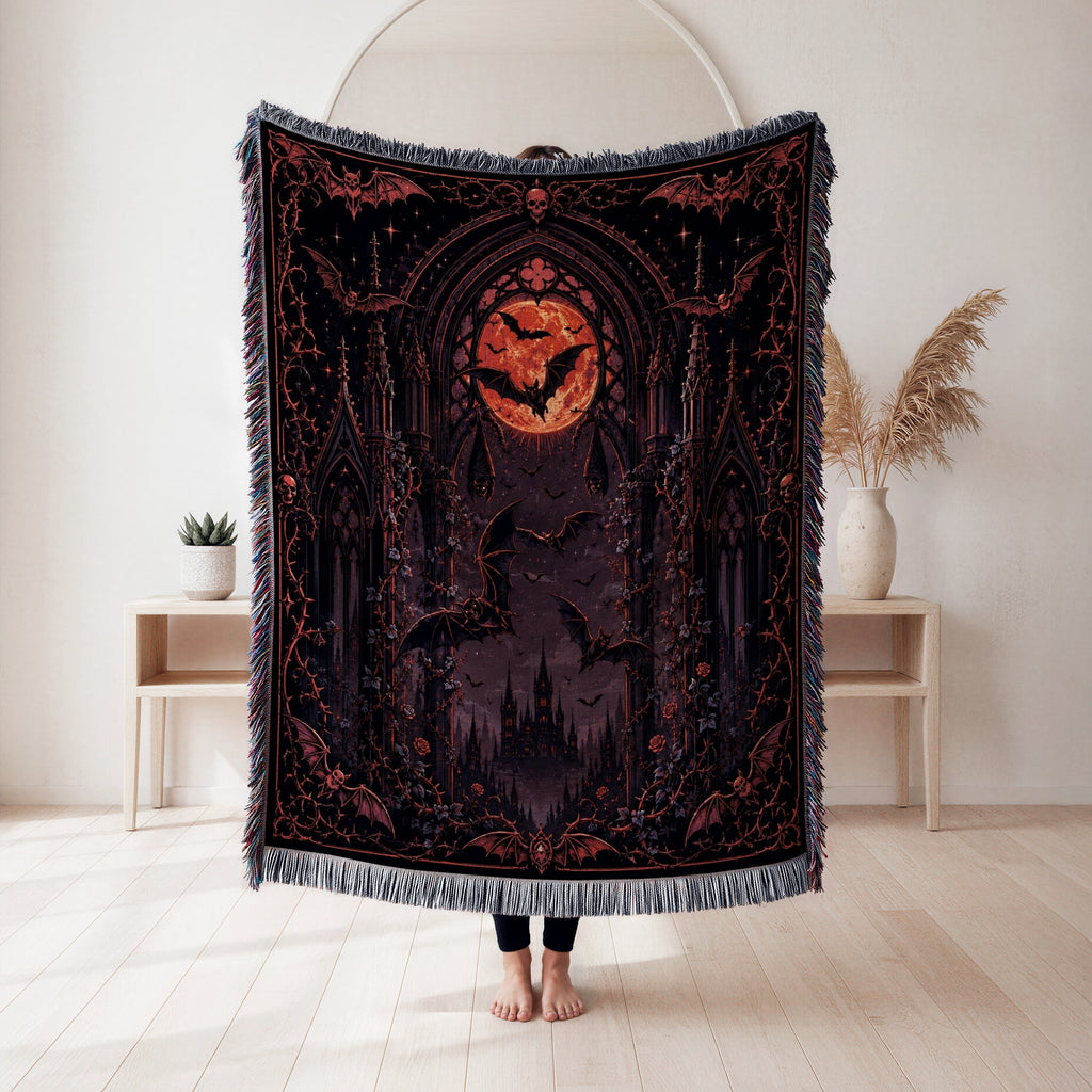 Bats of the Crimson Cathedral Blanket