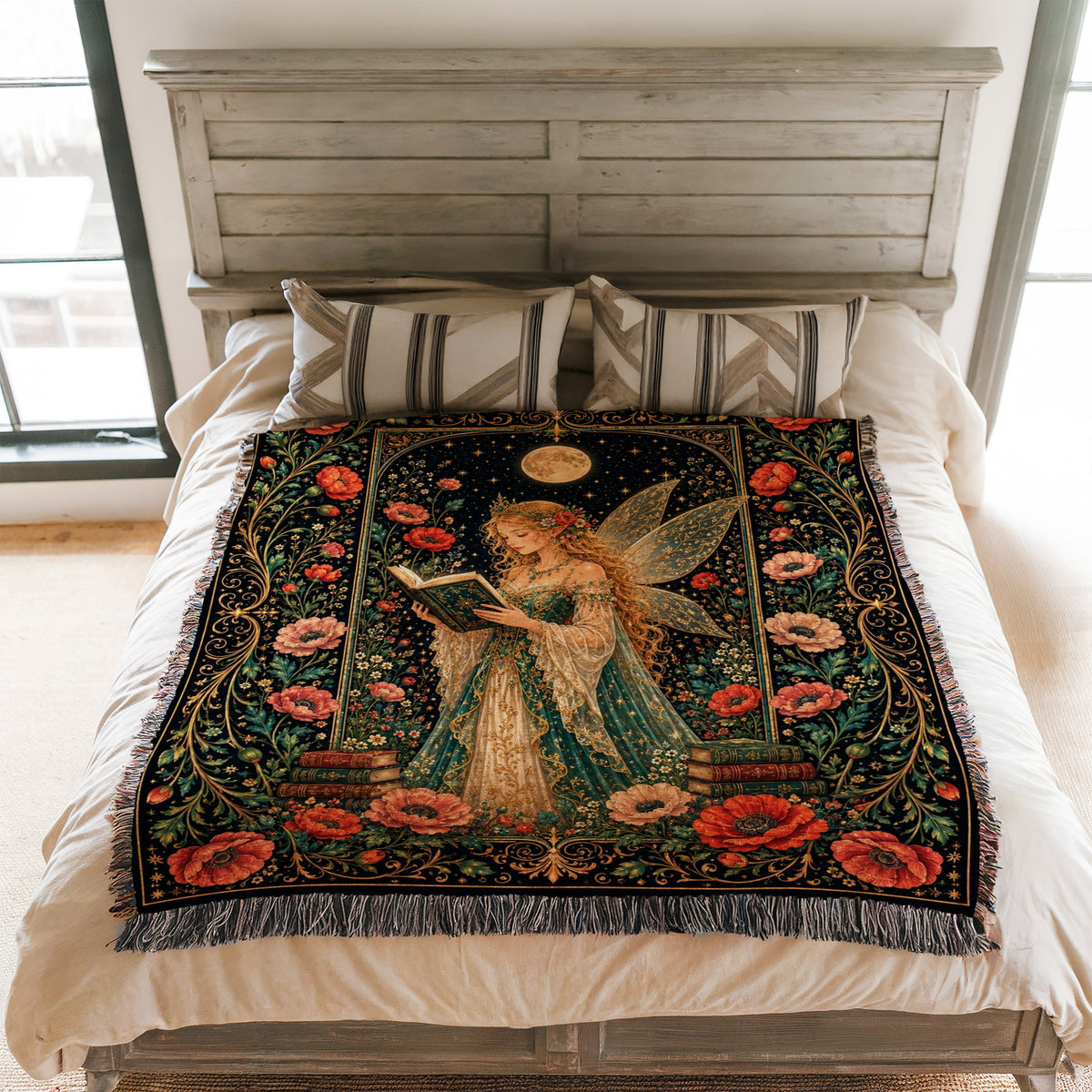 Poppy Moon Fairy Reader Blanket