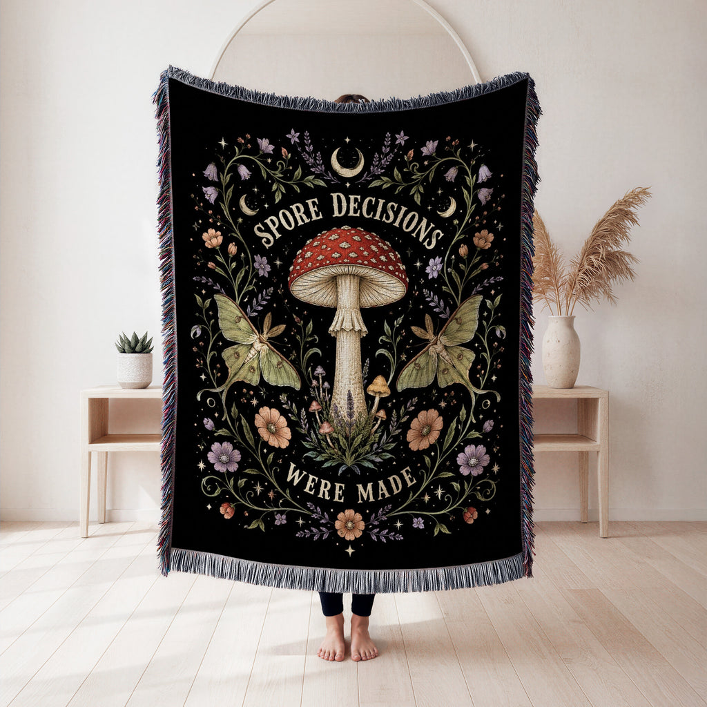 Spore Decisions Were Made Mushroom Blanket