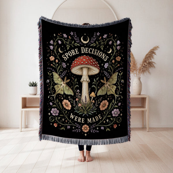 Spore Decisions Were Made Mushroom Blanket