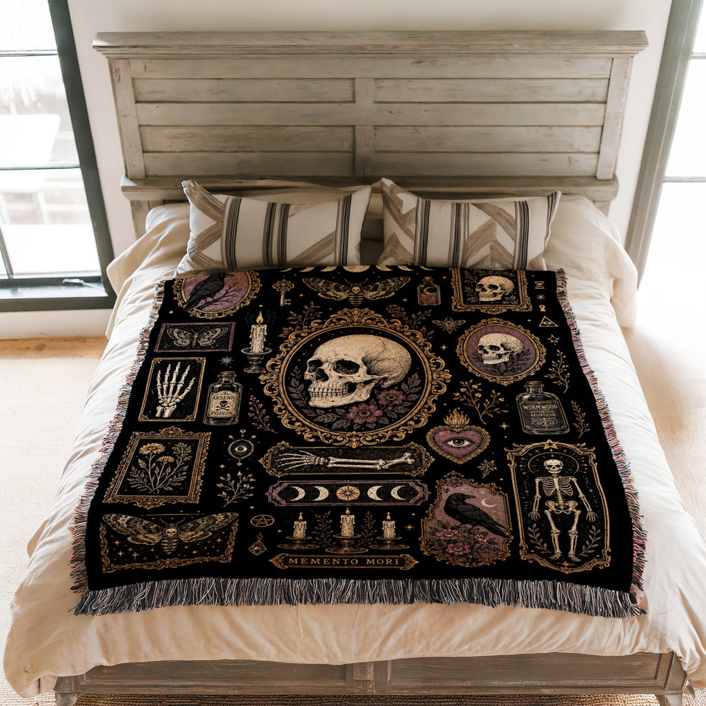 Memento Mori Curiosities Blanket