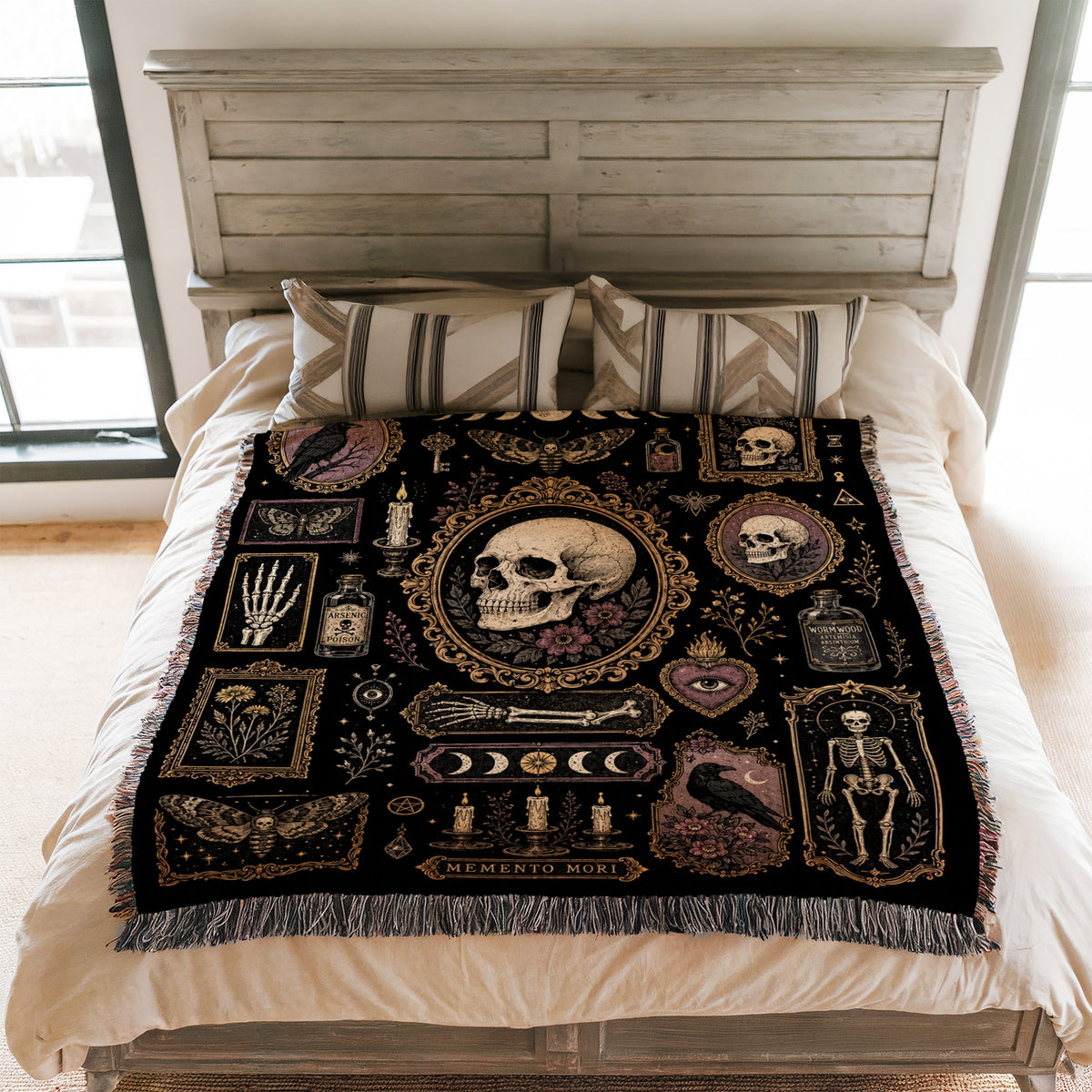 Memento Mori Curiosities Blanket