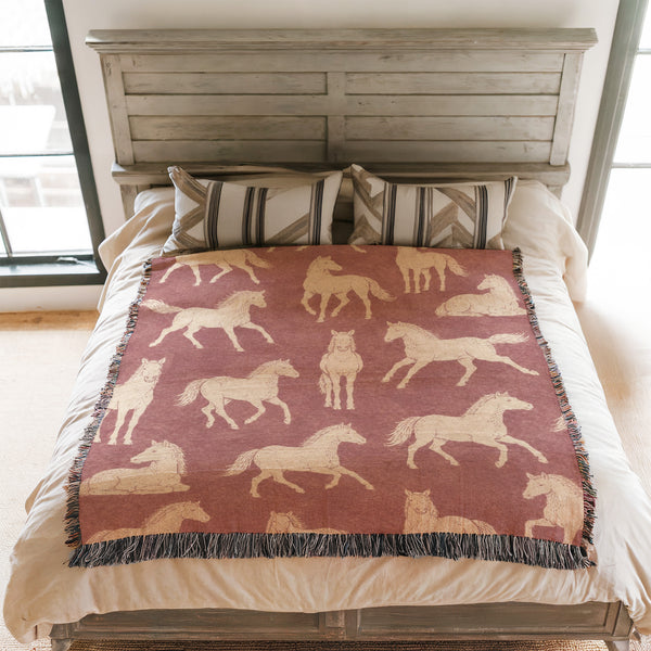 Dusty Rose Horse Blanket