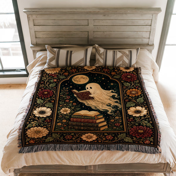 Autumn Moon Ghost Reader Blanket