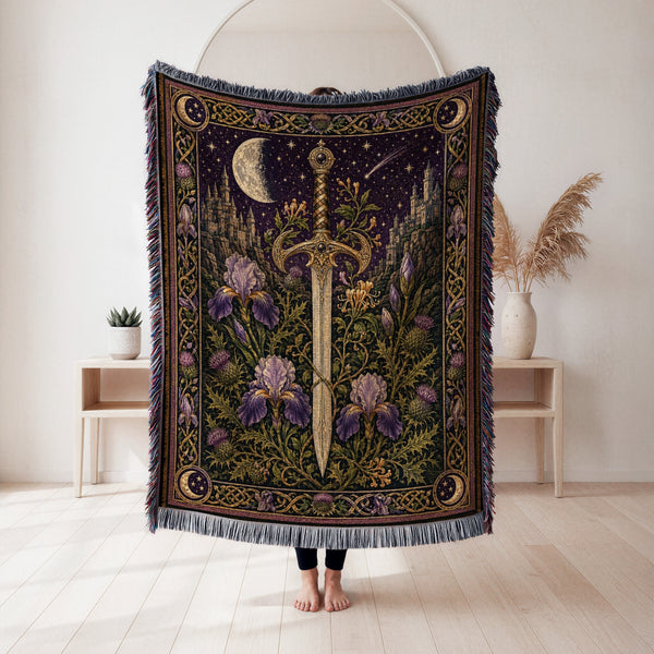The Crescent Iris Sword Blanket
