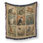 Vintage Garden Cats Blanket