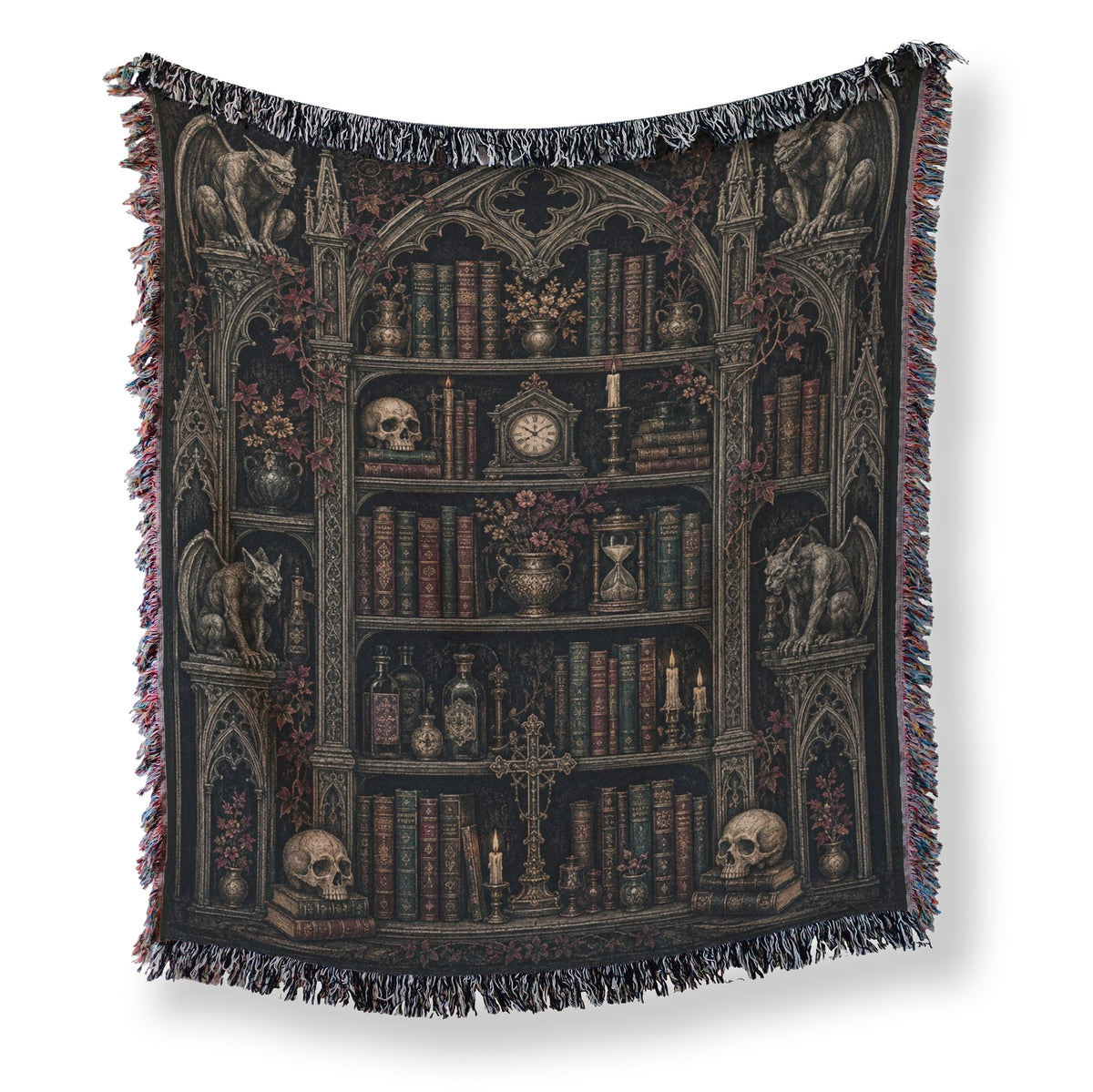 Gargoyle Gothic Library Blanket