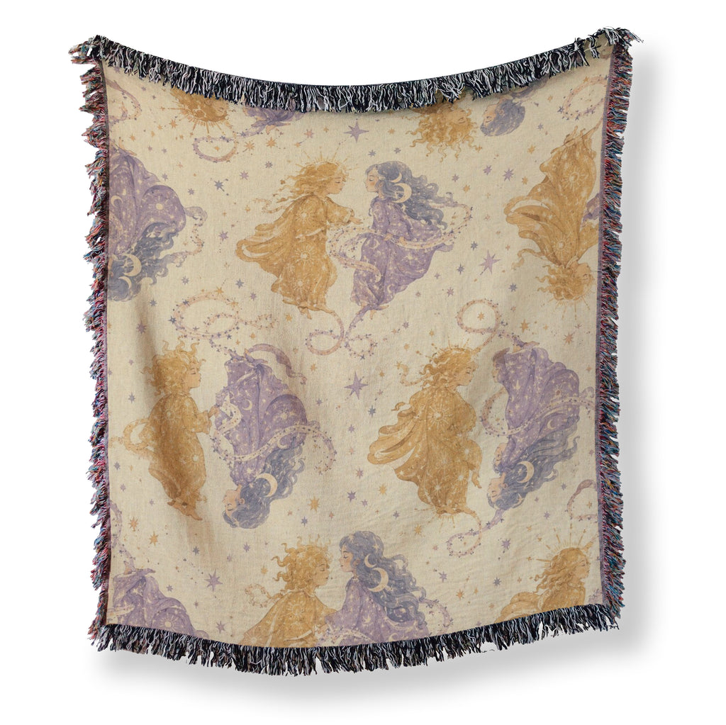 Gemini Celestial Twins Pattern Blanket