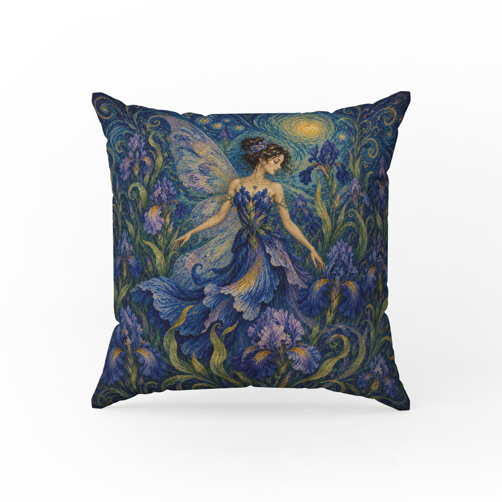 The Iris Fairy – Starry Art Nouveau Pillow