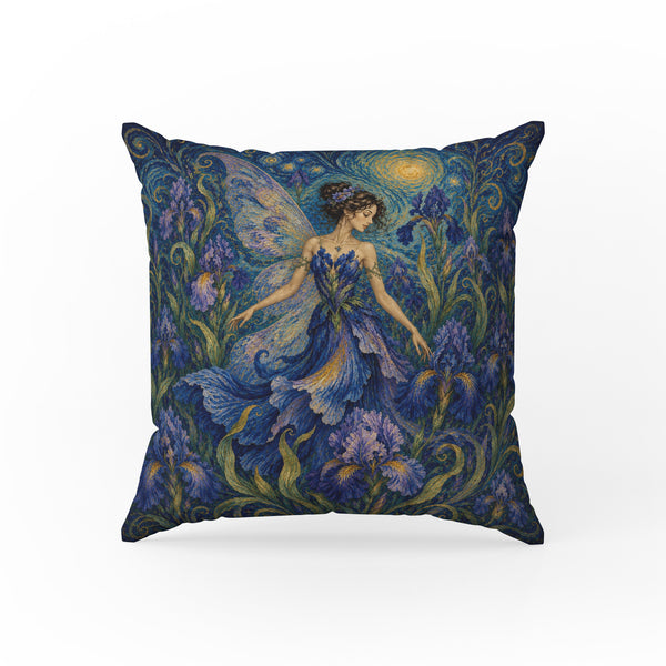 The Iris Fairy – Starry Art Nouveau Pillow