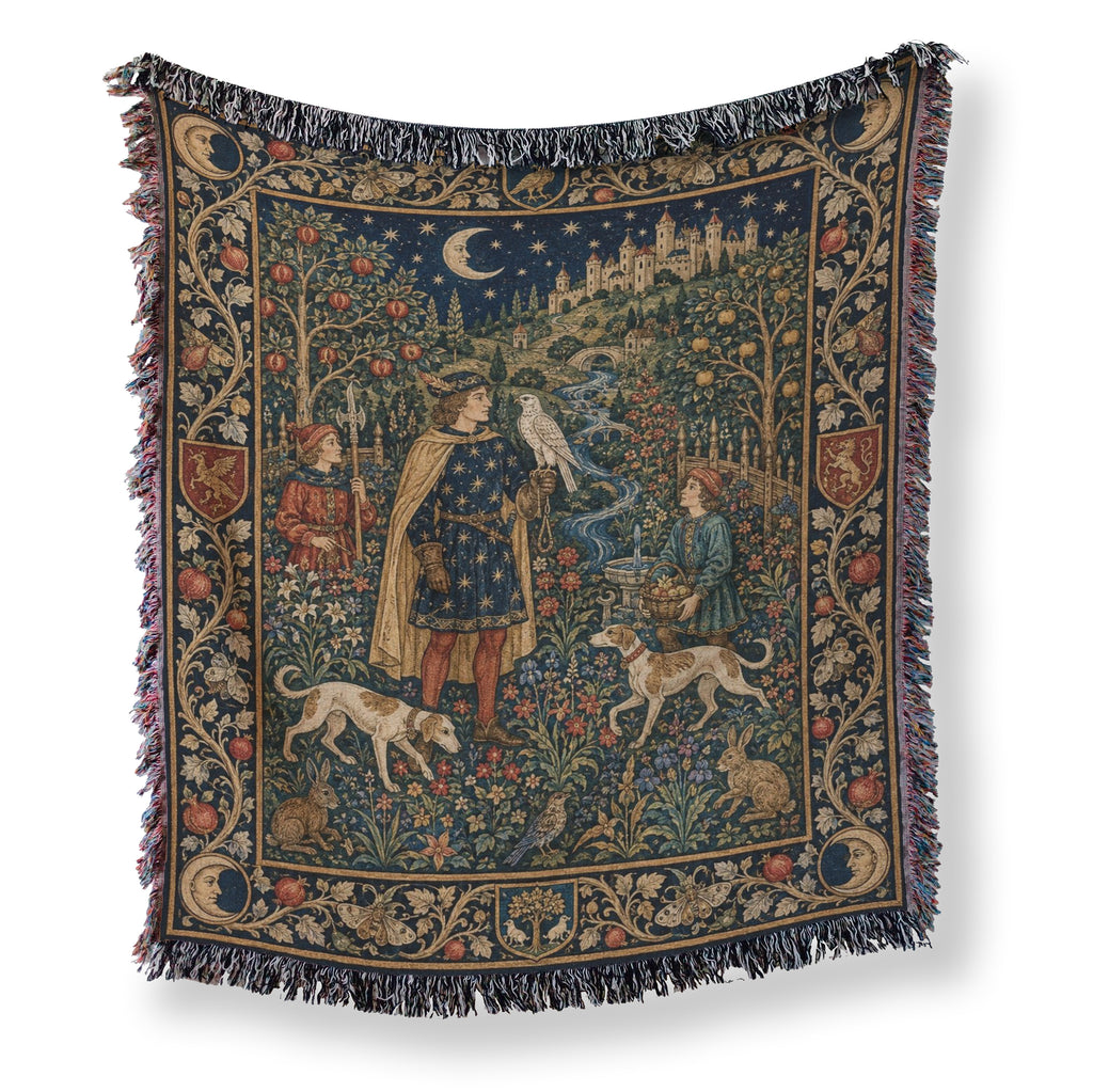 The Falconer of the Moonlit Vale Blanket