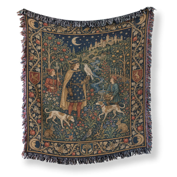 The Falconer of the Moonlit Vale Blanket