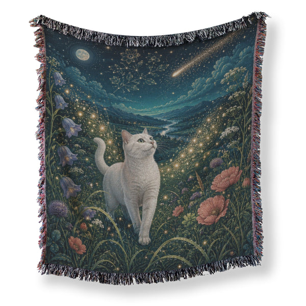 Starlit Meadow Cat Blanket