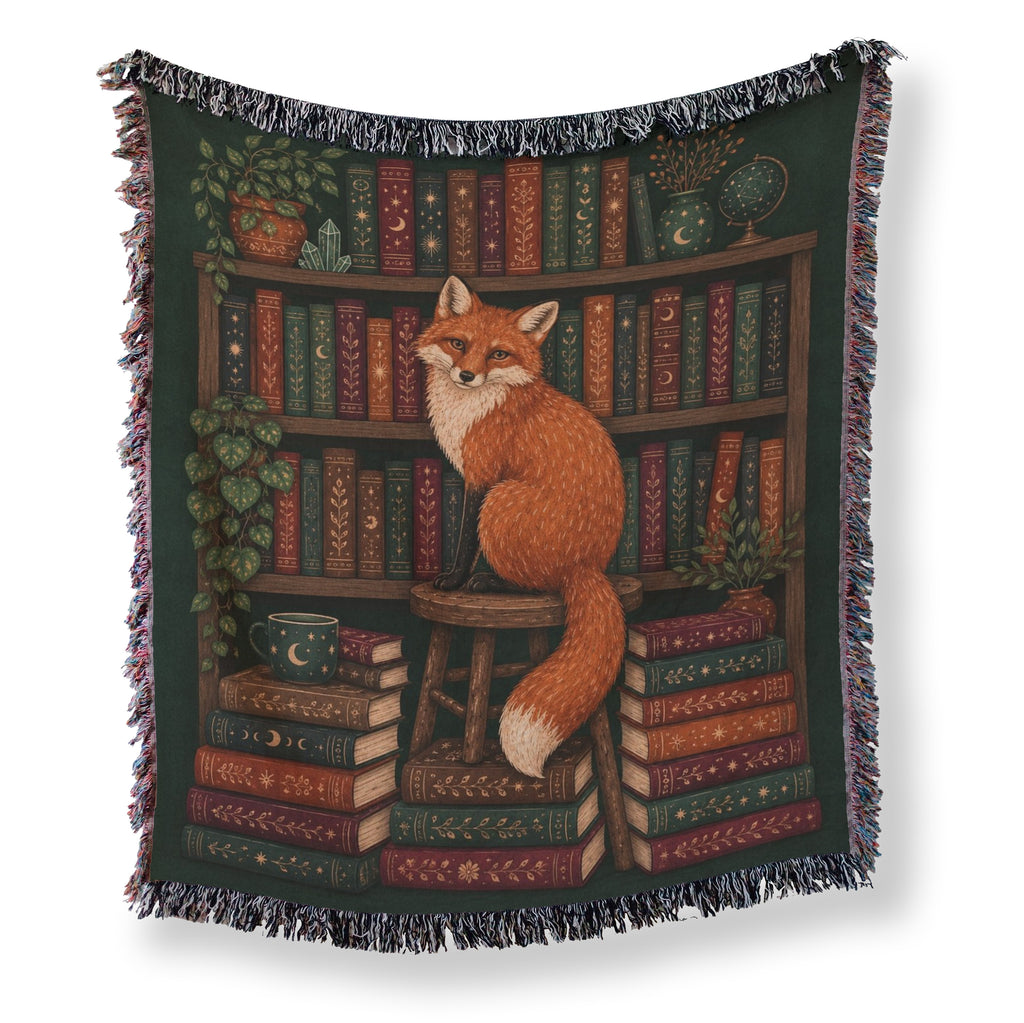 The Fox's Midnight Library Blanket