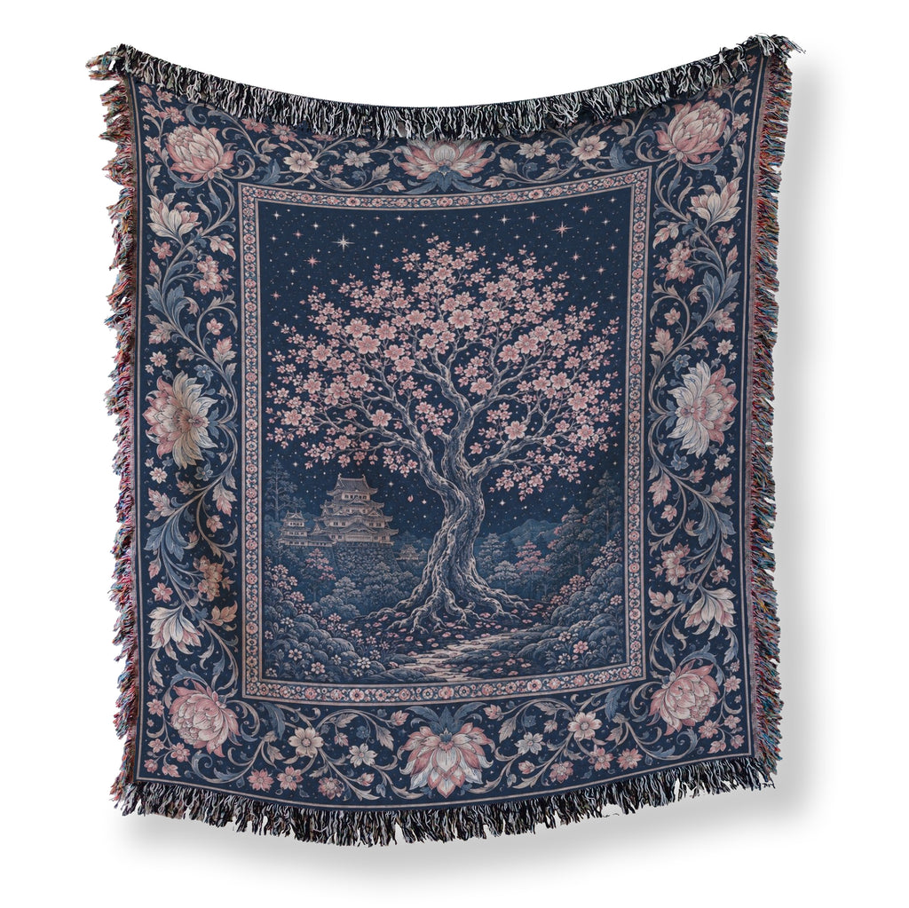 Cherry Blossom Castle Blanket