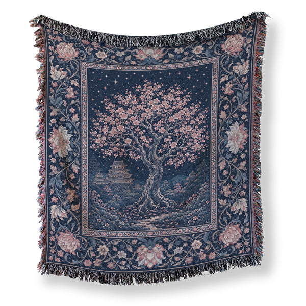Cherry Blossom Castle Blanket
