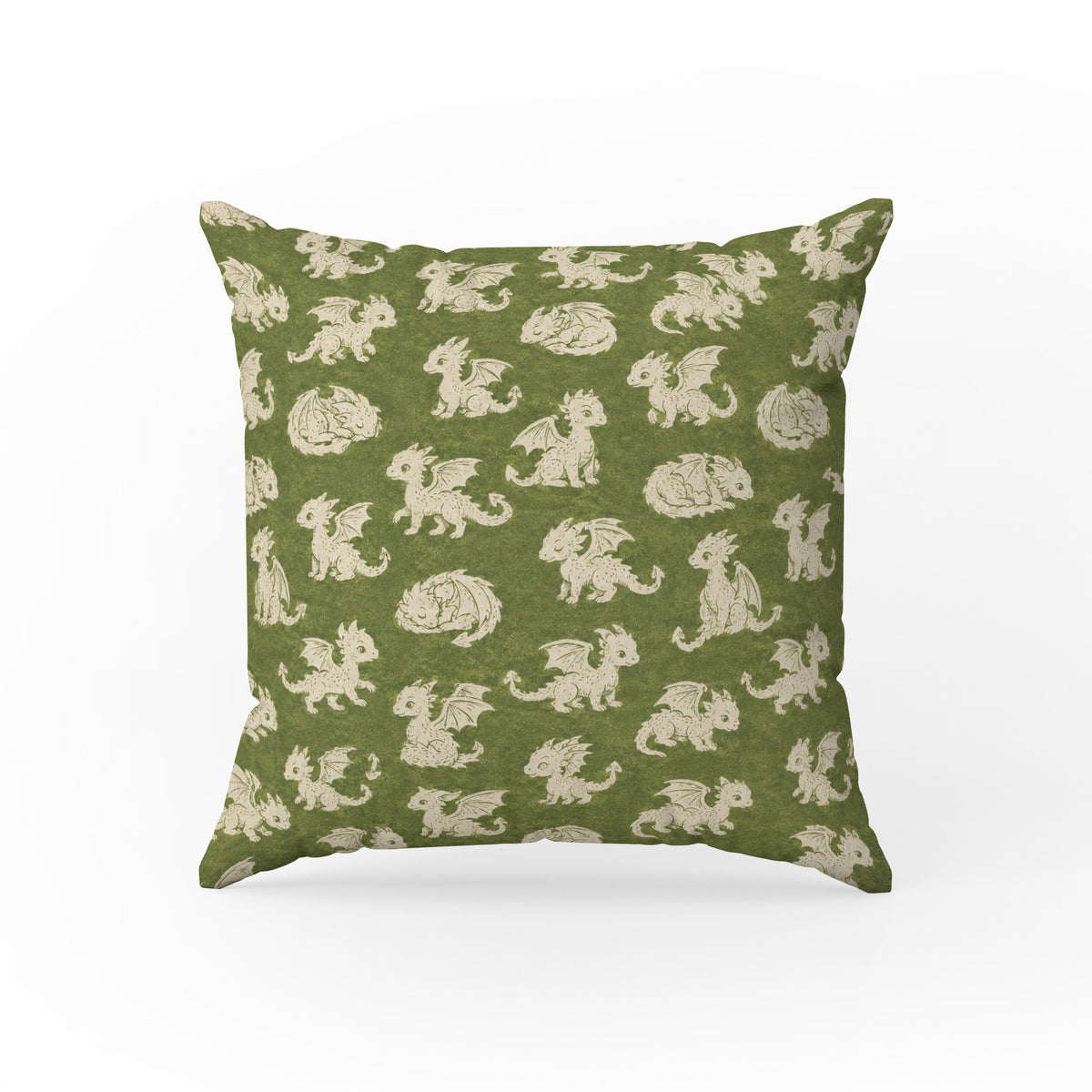 Little Green Dragons – Woodland Fantasy Pillow