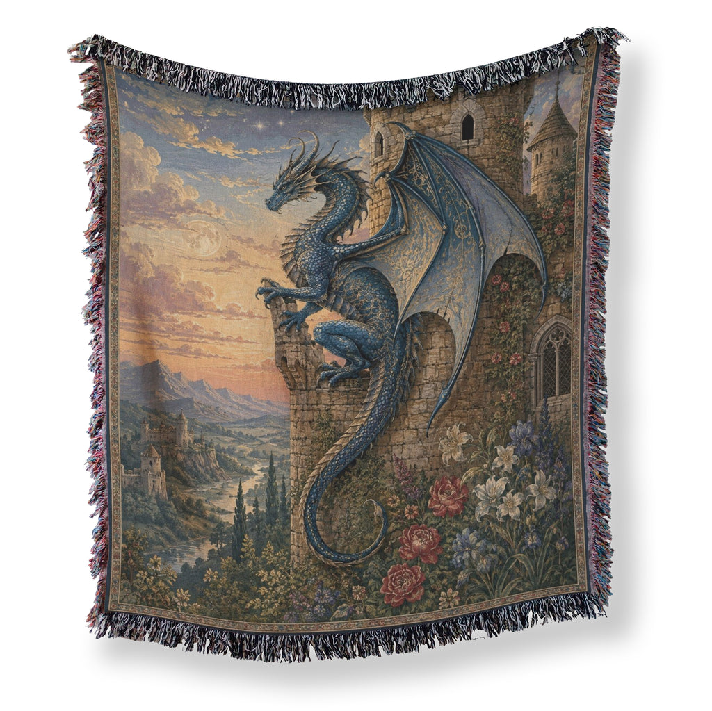 The Dragon of the Rose Tower Blanket