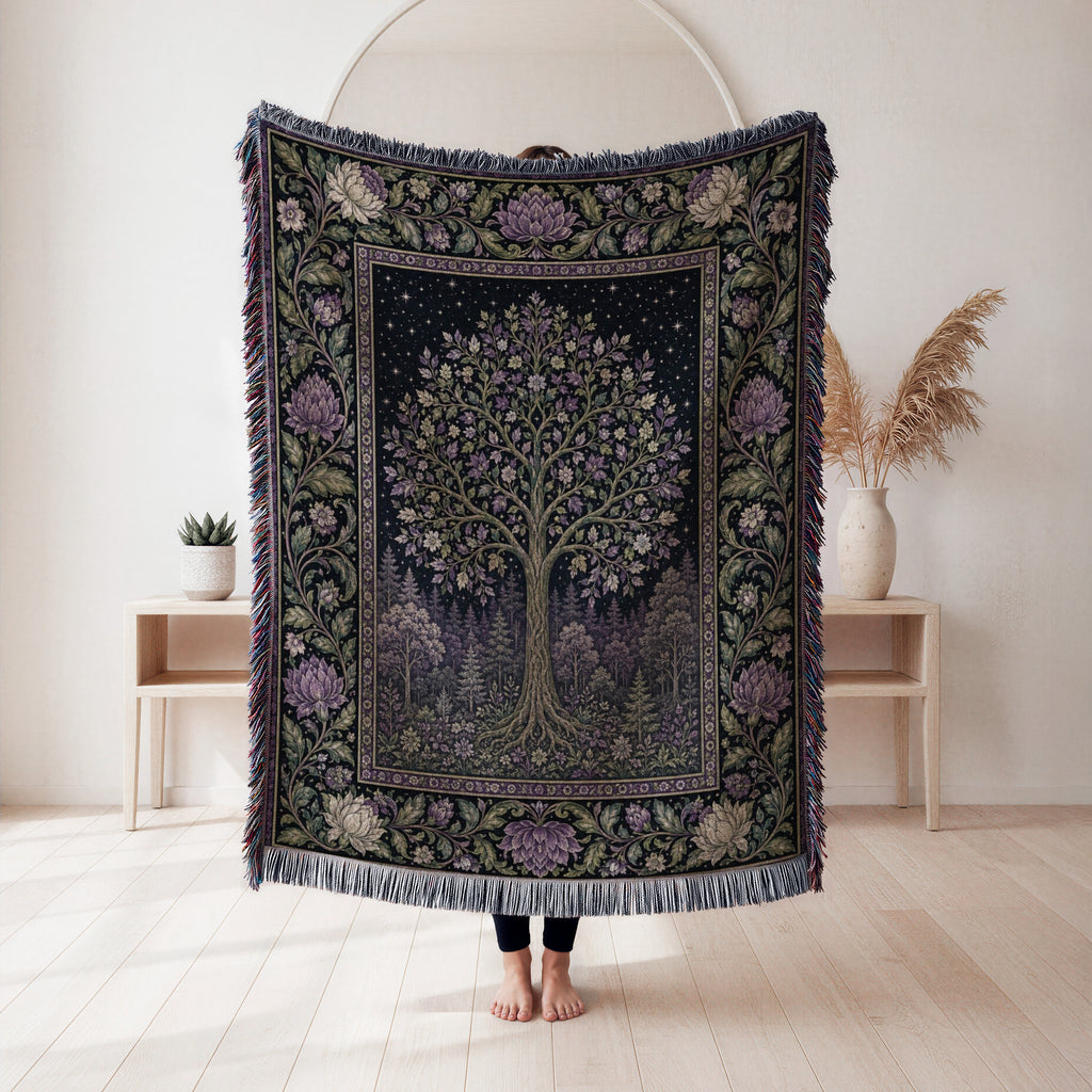 Violet Moon Grove Blanket
